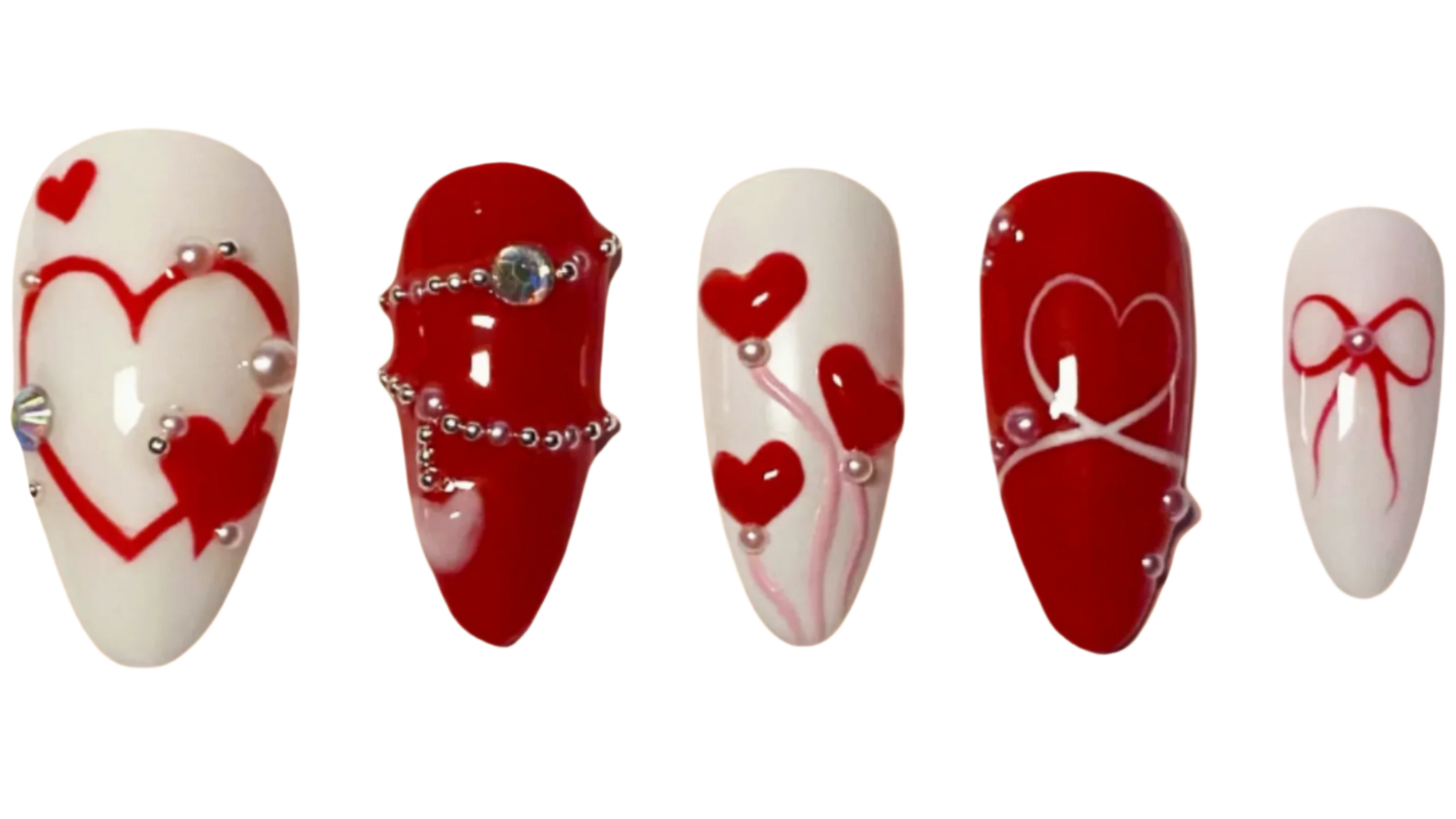 "Full of Love" Valentine's Day Press-on Nail Set